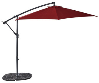 Parasol de jardín 3x3 m de aluminio y poliéster color rojo, GARDEN STAR ALCAMPO. Parasol de jardín 3x3 m de aluminio y poliéster color rojo, GARDEN STAR ALCAMPO.