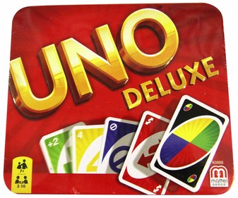 Juego de Cartas Uno, Edición Deluxe, de 2 a 10 Jugadores UNO. Juego de Cartas Uno, Edición Deluxe, de 2 a 10 Jugadores UNO.