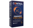 Preservativo lubricados super finos (0.05mm) y de tamaño XL, para una mayor sensibilidad CONTROL Finissimo xl 12 uds.