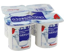 Yogur griego sabor natural PRODUCTO ALCAMPO 4 x 125 g.