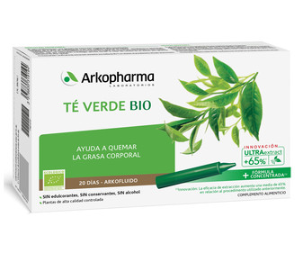Complemento alimenticio de te verde bio que ayuda a controlar y reducir el peso ARKOFLUIDO 20 ampollas. Complemento alimenticio de te verde bio que ayuda a controlar y reducir el peso ARKOFLUIDO 20 ampollas.