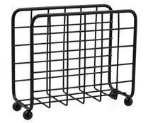 Servilletero vertical en acero inox QUID color negro.