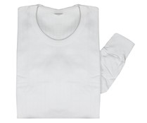 Camiseta interior de manga larga ABANDERADO Thermal, color blanco, talla XXL.
