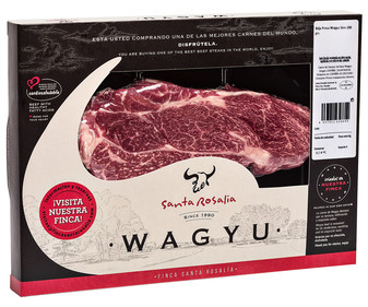 Presa de vacuno raza Wagyu SANTA ROSALIA 200 g.