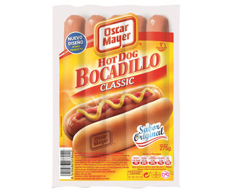 Salchichas cocidas tipo Viena de pollo y cerdo sabor ahumado OSCAR MAYER Bocadillo 275 g. Salchichas cocidas tipo Viena de pollo y cerdo sabor ahumado OSCAR MAYER Bocadillo 275 g.