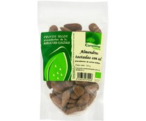 Almendras Tostadas con sal ecológicas CAMPOMAR 125 g.