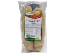 Baguette integral espelta, precocinada, ecológica PANECO 200 g.