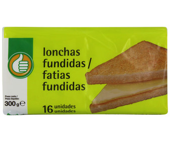 Queso fundido en lonchas 300 gramos Queso fundido en lonchas 300 gramos