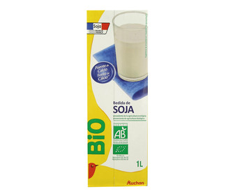 Bebida de soja natural con calcio ALCAMPO ECOLÓGICO 1 l. Bebida de soja natural con calcio ALCAMPO ECOLÓGICO 1 l.