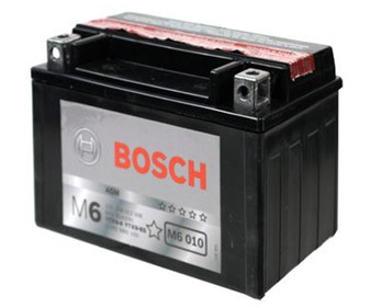 Batería de moto de 12v y 8 Ah, con potencia de arranque de 80 Amperios y medidas de 152x88x106 milímetros BOSCH M6010. Batería de moto de 12v y 8 Ah, con potencia de arranque de 80 Amperios y medidas de 152x88x106 milímetros BOSCH M6010.