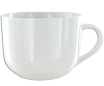 Taza o tazón bajo con asa, con capacidad de 475 mililitros, color blanco GSMD. Taza o tazón bajo con asa, con capacidad de 475 mililitros, color blanco GSMD.