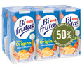 Leche con zumo de frutas mediterráneas y 0% materia grasa BIFRUTAS de Pascual 6 x 200 ml.