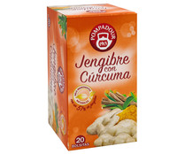 Infusion de jengibre con curcuma POMPADOUR 20 bolsitas. 36 g.