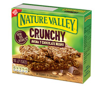 Barritas de cereal con avena y chocolate negro NATURE VALLEY 5 uds. 210 g. 