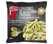 Coraznoes de alcachofas de origen nacional, troceados y ultracongelados FINDUS 300 g.