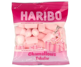 Nubes tubulares (espumas dulces) HARIBO 90 gr, Nubes tubulares (espumas dulces) HARIBO 90 gr,