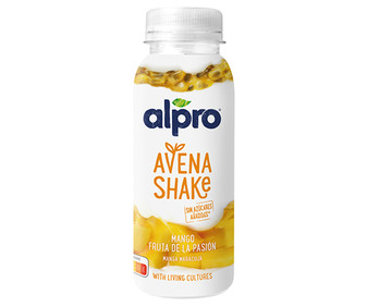 Especialidad de avena fermentada para beber, con mango y fruta de la pasion ALPRO Avena shake 240 ml. Especialidad de avena fermentada para beber, con mango y fruta de la pasion ALPRO Avena shake 240 ml.