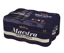 Cervezas tostadas doble lúpulo MAHOU MAESTRA pack 12 uds. x 33 cl. 