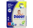 Toallitas húmedas para bebé sin perfume DODOT Sensitive 4 x 54 uds.