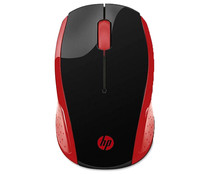 Ratón inalámbrico HP 200 (2HU82AA) rojo, 1000dpi, conexión Usb.