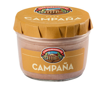 Paté de hígado de cerdo y campaña CASA TARRADELLAS frasco de 125 g. Paté de hígado de cerdo y campaña CASA TARRADELLAS frasco de 125 g.