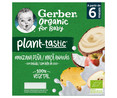 Postre 100% vegetal infantil  con bebida de coco, mananza y piña ecológicos, a partir de 6 meses GERBER Organic 4 x 90 g.