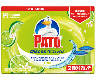 Recambio discos WC activos aroma lima PATO 2 uds.x 36 ml. Recambio discos WC activos aroma lima PATO 2 uds.x 36 ml.