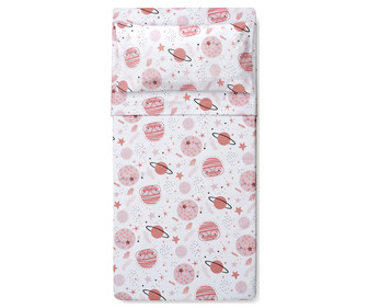 Tríptico para minicuna, color rosa, INTERBABY Space. Tríptico para minicuna, color rosa, INTERBABY Space.