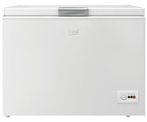 Arcón congelador BEKO HS221530N, Eficiencia energética: F, H: 91,2cm,A: 75,5cm, F: 67,5cm, capacidad total: 208L.