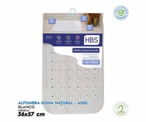 Alfombra de baño caucho antideslizante de goma natural, HBS.