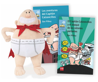 Capitán Calzoncillos, pack con 2 libros y muñeco, DAV PILKEY. Género: infantil. Editorial SM. Capitán Calzoncillos, pack con 2 libros y muñeco, DAV PILKEY. Género: infantil. Editorial SM.