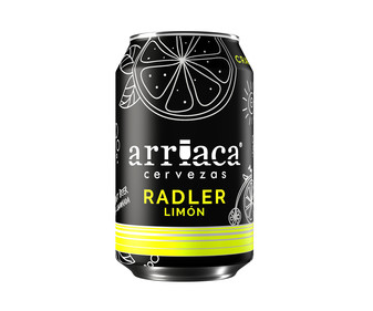 Cerveza con zumo natural de limón ARRIACA RADLER 33 cl.
