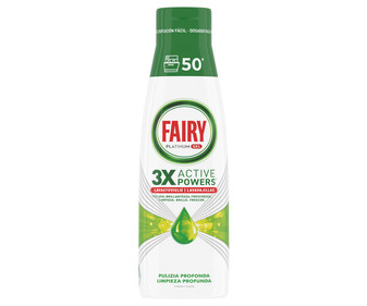 Detergente en gel para lavavajillas a máquina extra higiene FAIRY Platinum 50 lavados, 1 L. Detergente en gel para lavavajillas a máquina extra higiene FAIRY Platinum 50 lavados, 1 L.