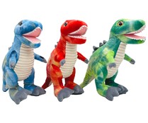 Dinosaurio de peluche 28cm surtido, ONE TWO FUN ALCAMPO.