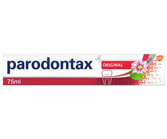 Pasta de dientes con flúor que ayuda a detener el sangrado de las encías PARODONTAX 75 ml. Pasta de dientes con flúor que ayuda a detener el sangrado de las encías PARODONTAX 75 ml.