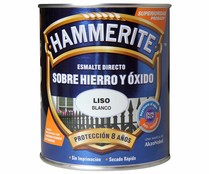 Bote de 0.75l. de esmalte blanco brillante para metales, uso exterior HAMMERITE.