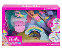 Muñeca Barbie Dreamtopia con dos niñas sirena, tobogán y accesorios, BARBE Muñeca Barbie Dreamtopia con dos niñas sirena, tobogán y accesorios, BARBE