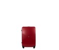 Maleta de cabina rígida de color rojo de 50 cm. tipo trolley con 4 ruedas y cierre por código, AIRPORT ALCAMPO.