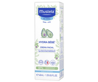 Crema facial hidratante para bebé MUSTELA Hydra bebé 40 ml. Crema facial hidratante para bebé MUSTELA Hydra bebé 40 ml.
