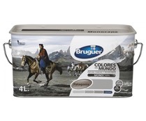 Pintura para paredes monocapa BRUGUER Colores del mundo Patagonia Perla Suave, 4L.