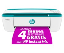 Impresora multifunción HP DeskJet 3762, WiFi, imprime, copia y escanea, Instant Ink.