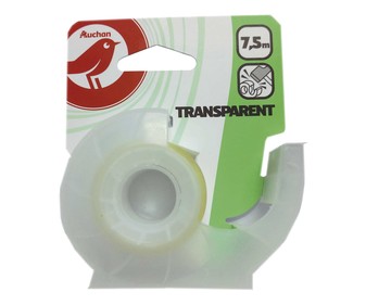 Rollo cinta adhesiva 7,5m con dispensador, PRODUCTO ALCAMPO. Rollo cinta adhesiva 7,5m con dispensador, PRODUCTO ALCAMPO.