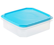 Recipiente cuadrado para alimentos con tapa, apto para lavavajillas y microondas, 1,3 litros TATAY.