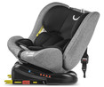 Silla de auto para grupo, ISOFIX, giratoria a contramarcha, negro claro, BABY NURSE, Roll 360.