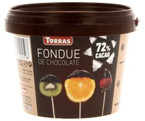 Fondue de chocolate, 72% cacao TORRAS 220 g.