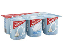 Yogur desnatado (0% materia grasa) natural sin azúcares añadidos SVELTESSE de Nestlé 6 x 120 g.