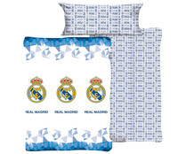 Juego de sábanas de 3 piezas para cama de 90cm., diseño REAL MADRID.
