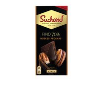 Chocolate negro 70 % cacao con nueces pecanas SUCHARD 100 g.