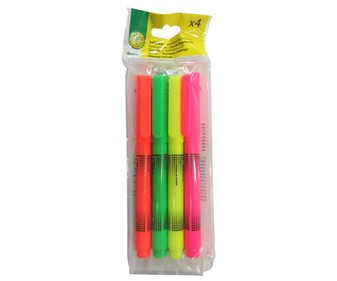 Marcador fluorescente 4 unidades Marcador fluorescente 4 unidades