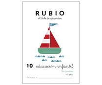 Educación Infantil 10, Los piratas, 3-5 años. Género: actividades. Editorial Rubio.